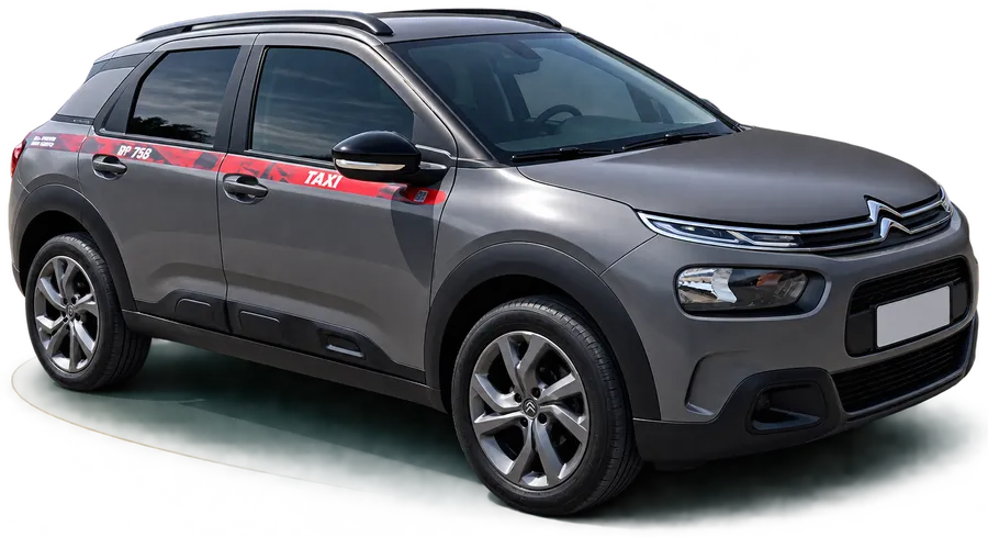 Citroën C4 Cactus cinza, carro do Michel Transfer Executivo