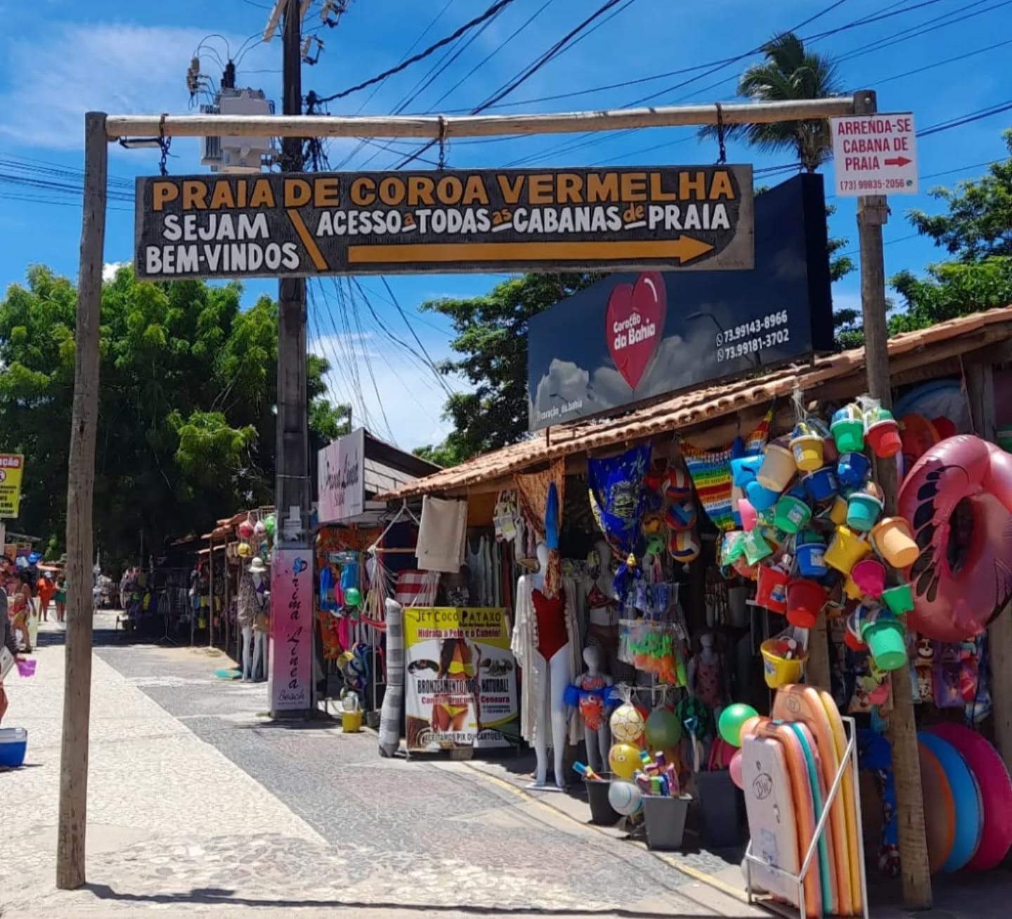 Entrada da Praia de Coroa Vermelha