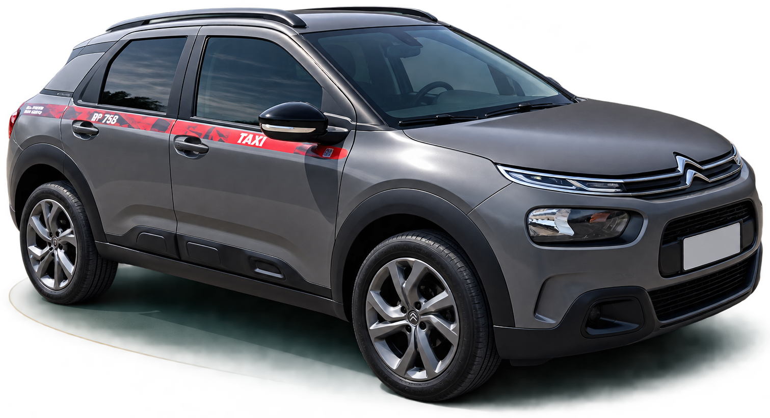 Citroën C4 Cactus cinza, carro do Michel Transfer Executivo